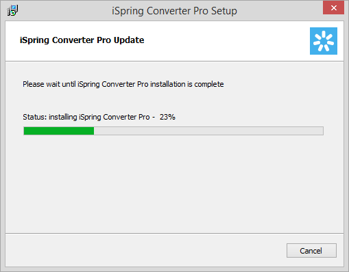 Updating iSpring Converter Pro
