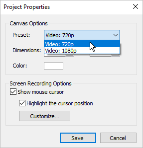 Project Properties
