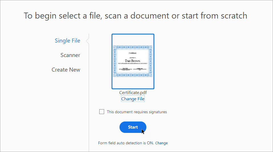 Adding Form Fields to Personalize Your Certificate