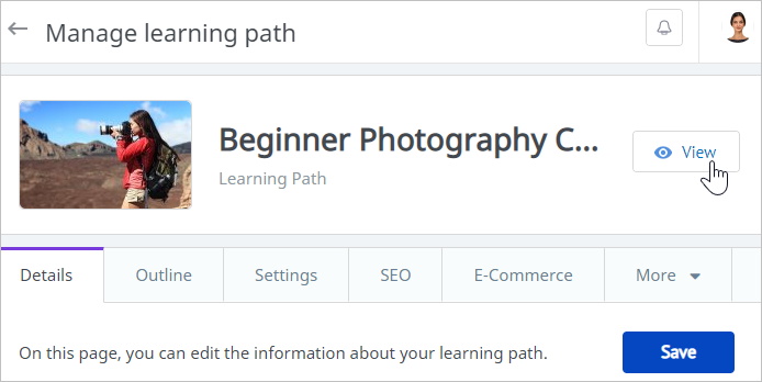 Working with Learning Paths