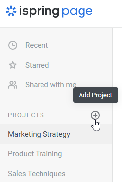 Adding a Project