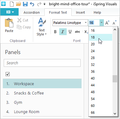 Adding and Formatting Text