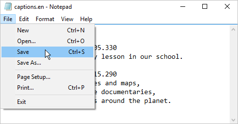 Files Caption Png Creating a Caption File