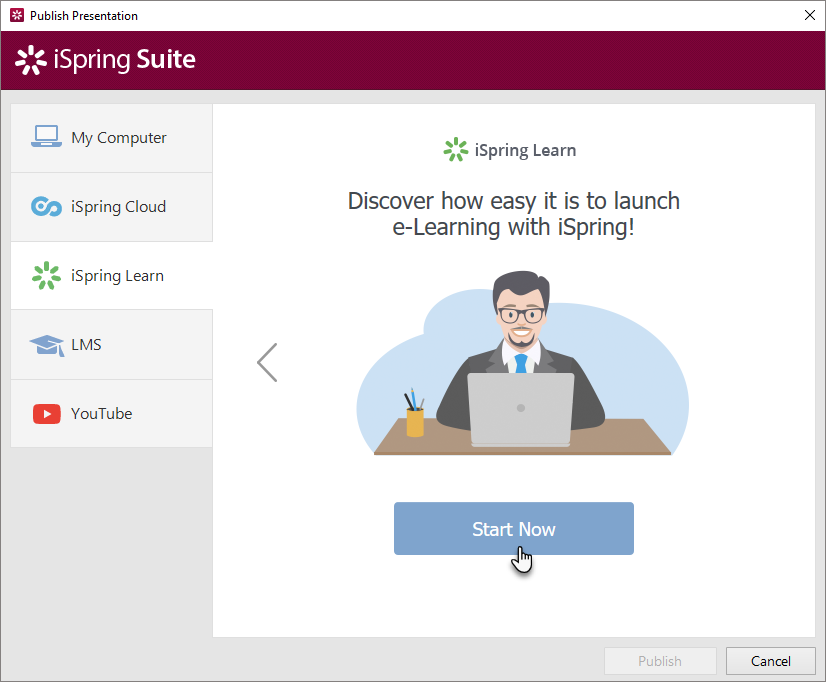 Publishing to iSpring Learn