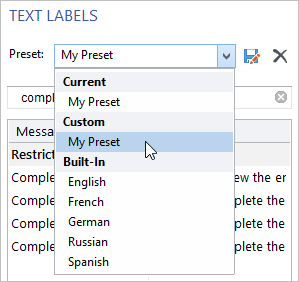 Texts and Labels